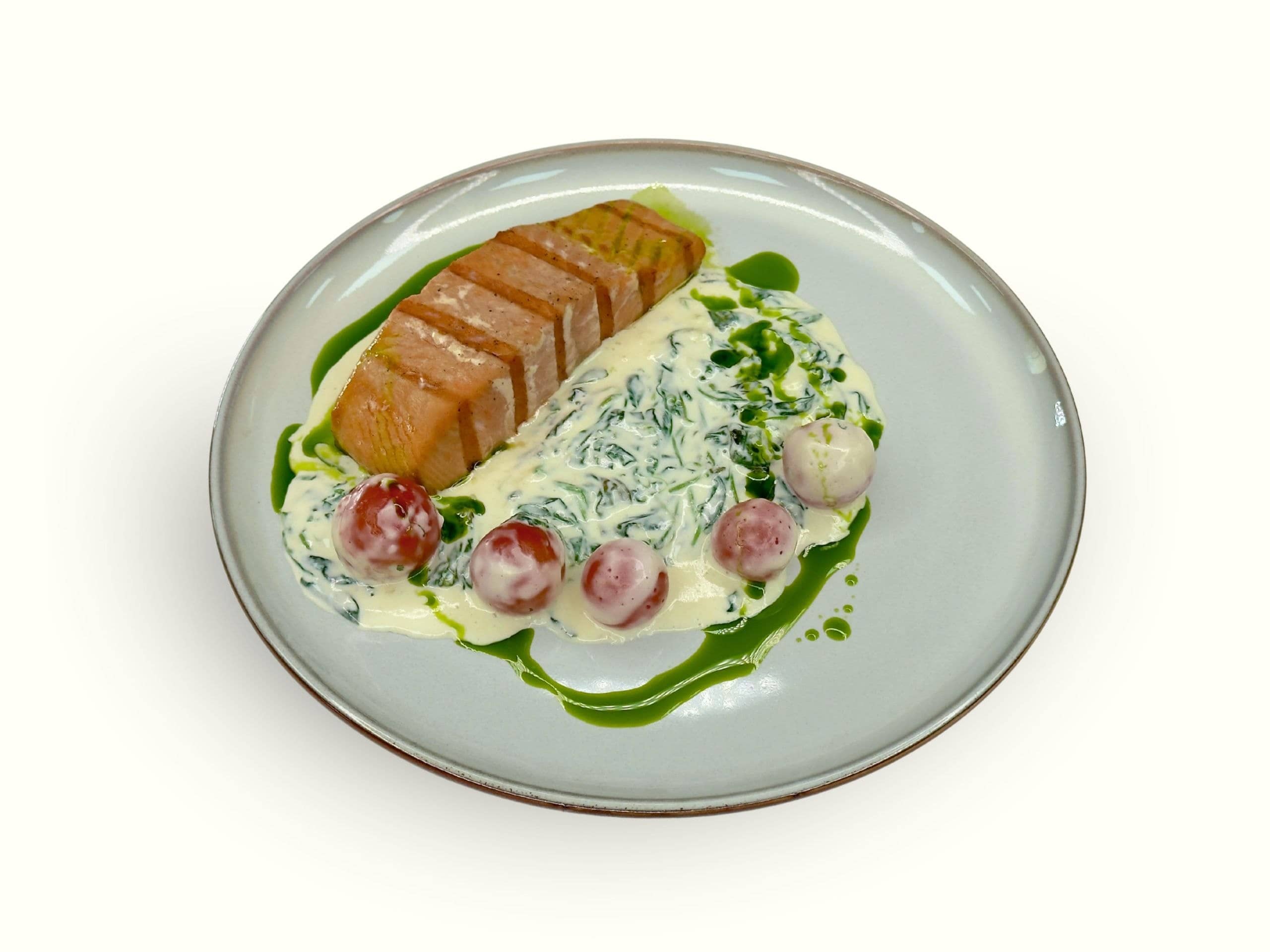 Salmon with Cream Sauce