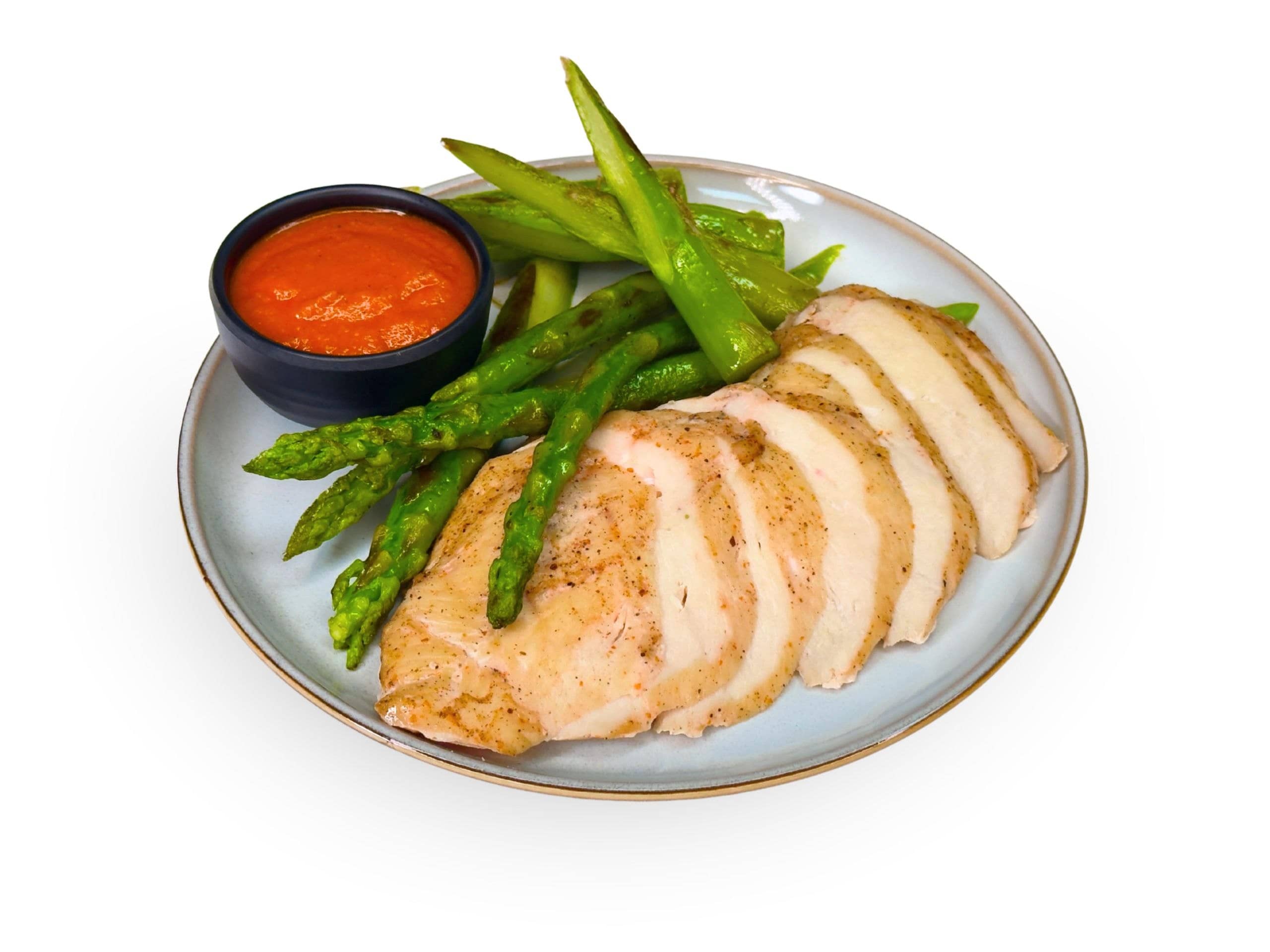 Baked Chicken Breast with Asparagus