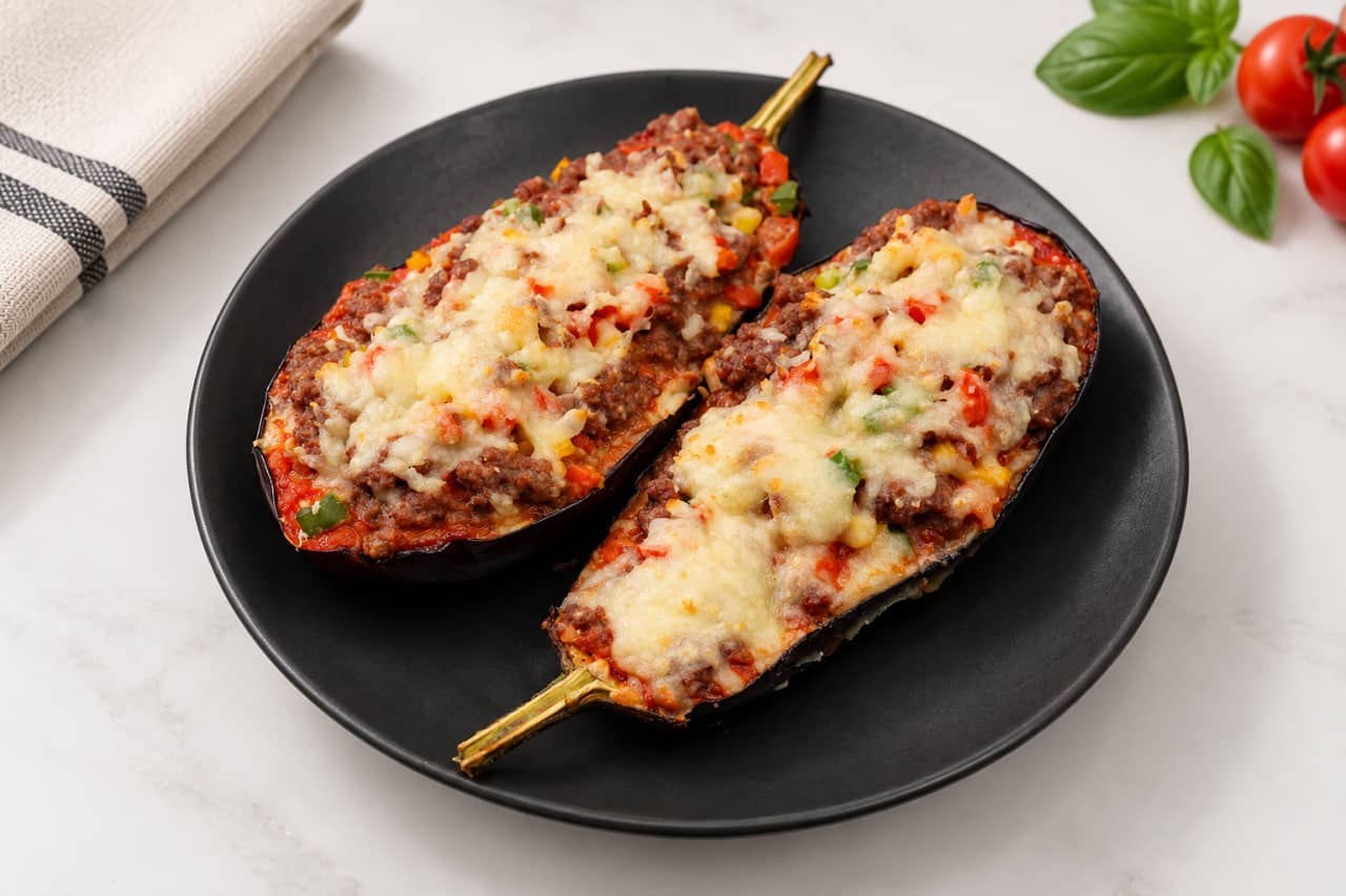 Moussaka with eggplant