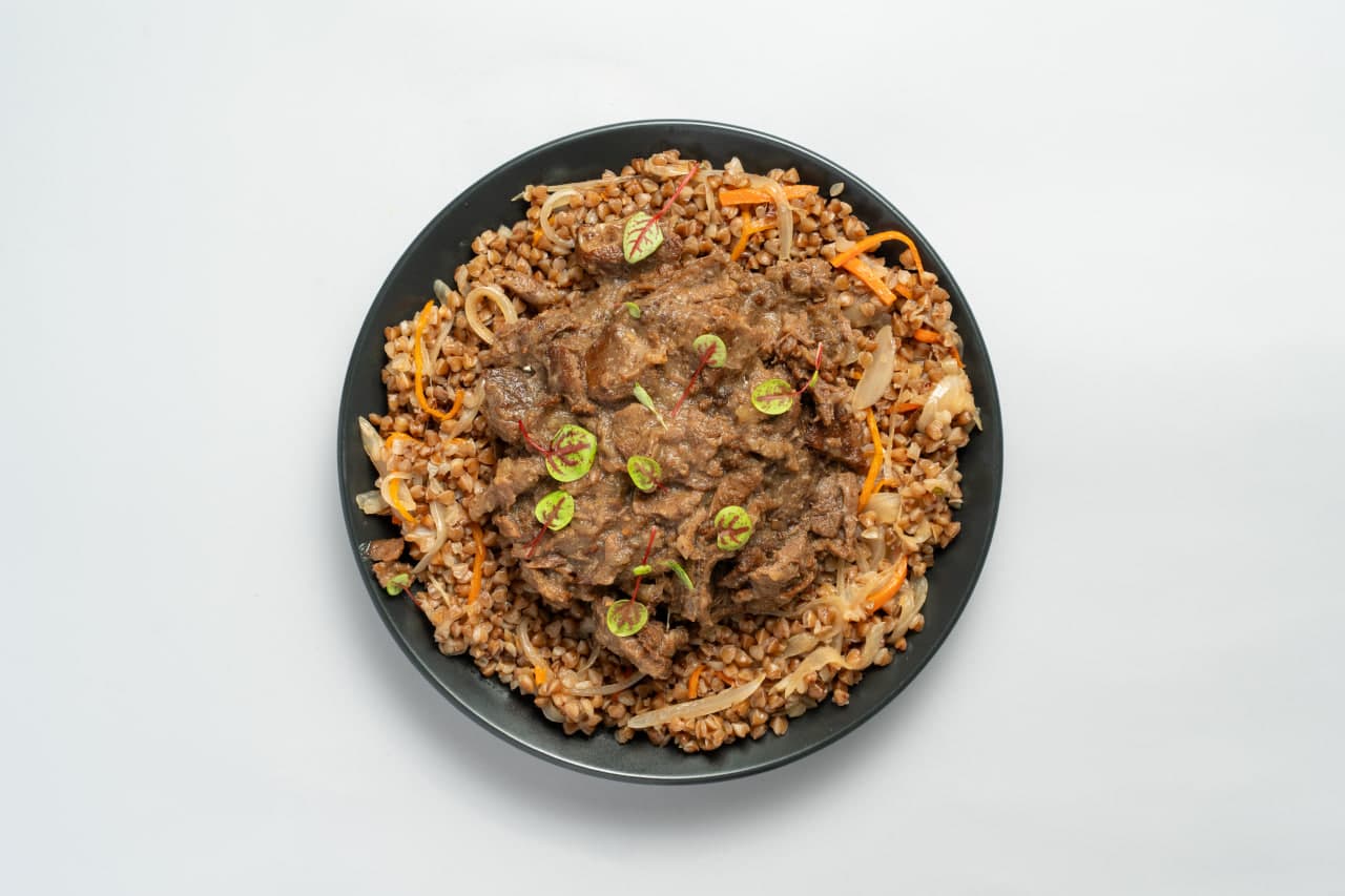 Beef Stew with Buckwheat