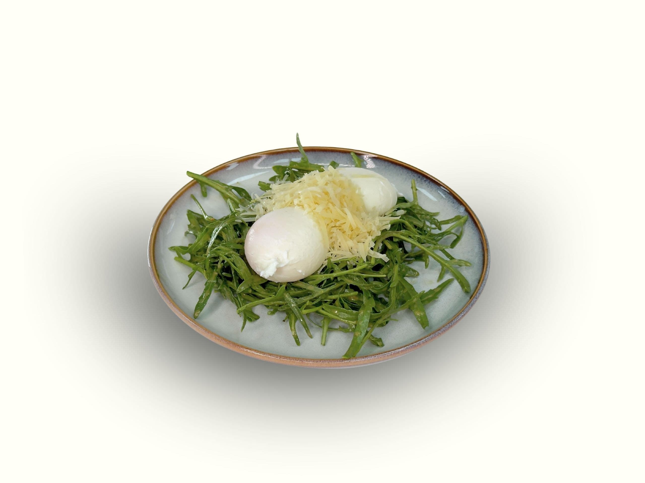 Poached Eggs with Arugula