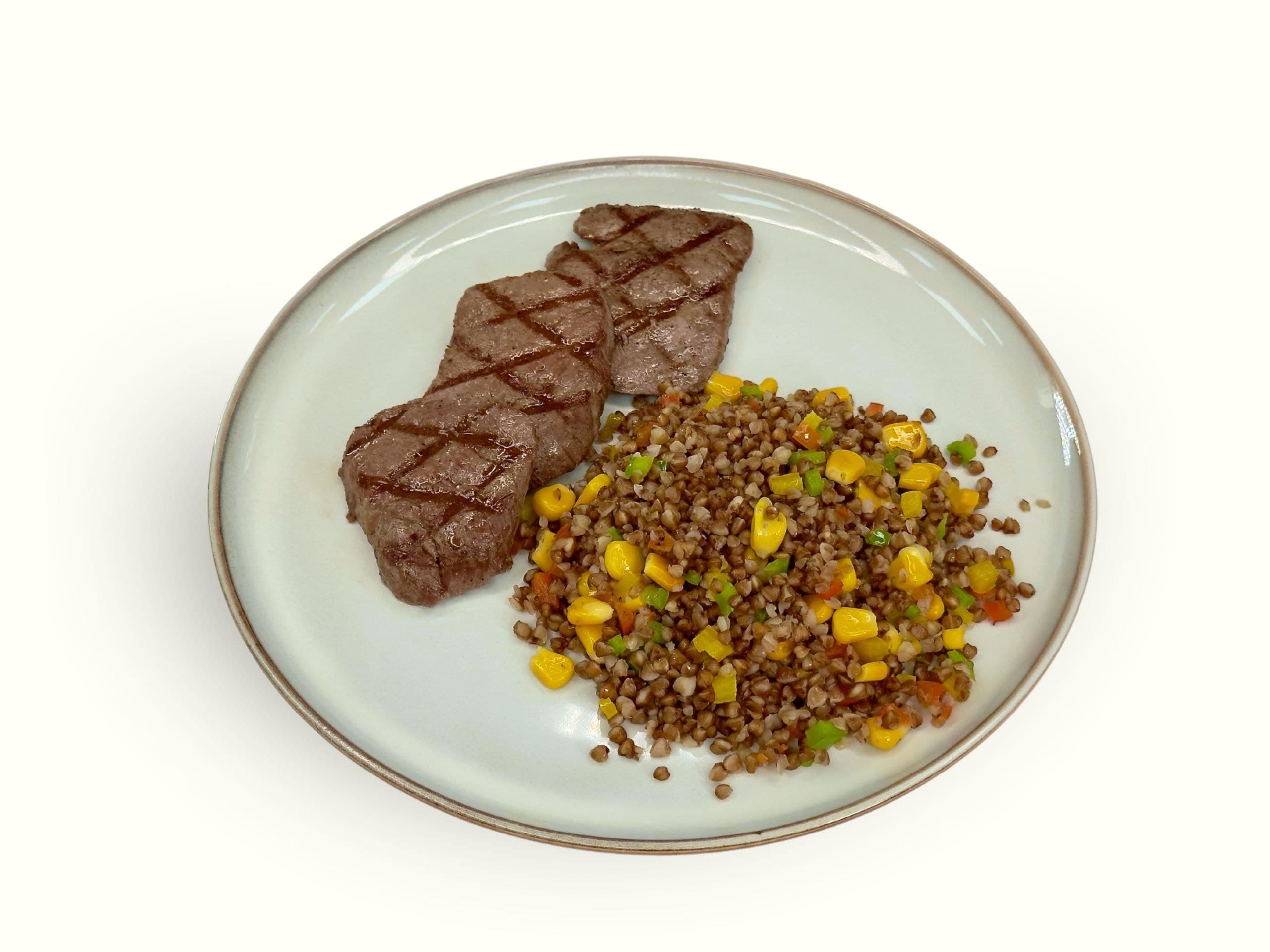 Grilled Beef with Buckwheat
