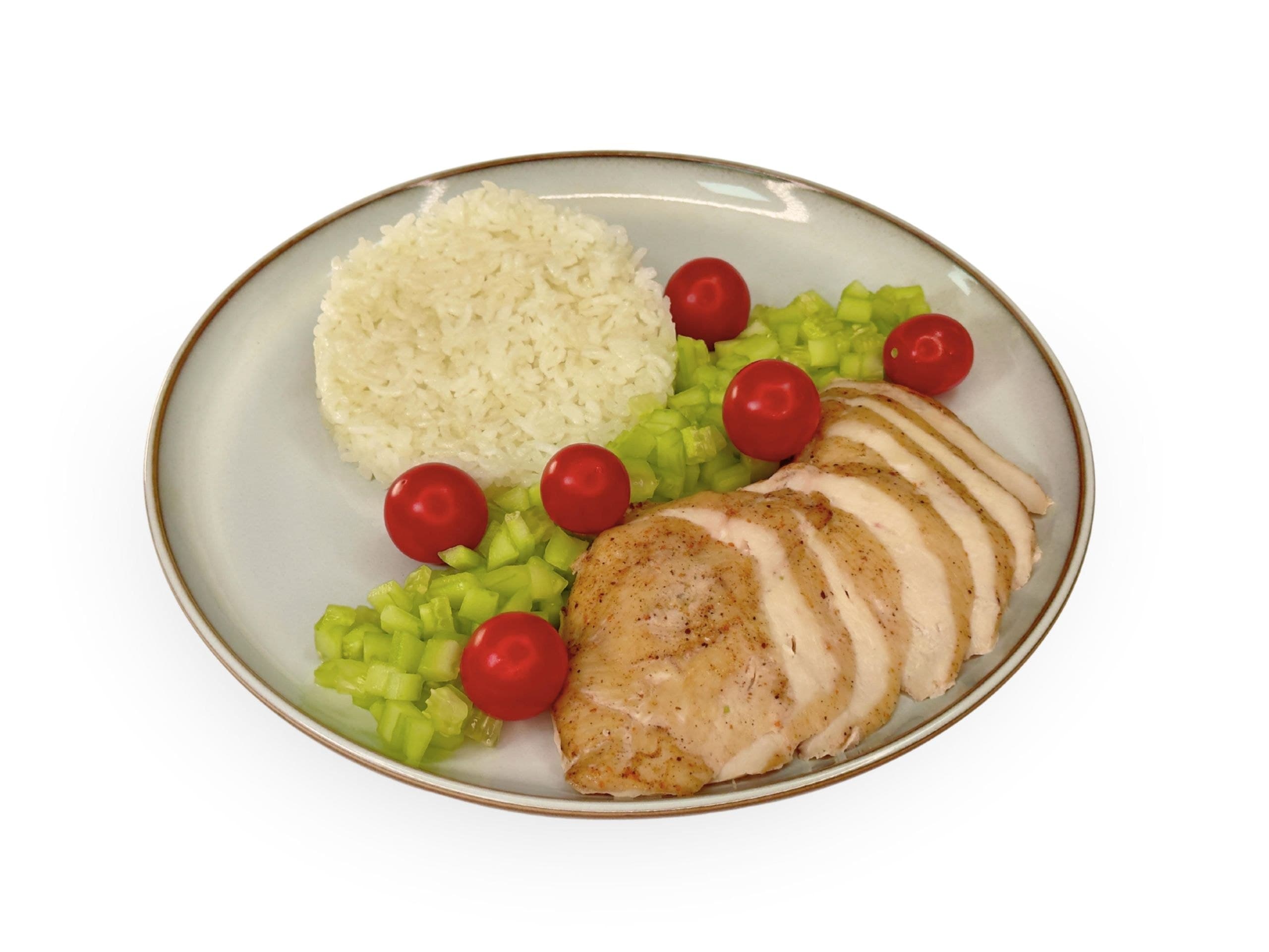 Baked chicken with rice