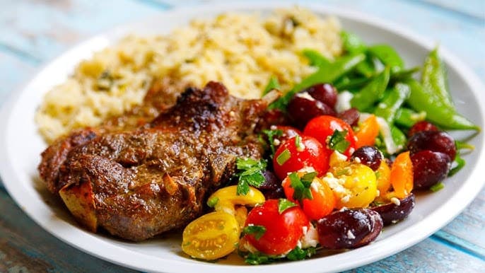 Baked Mutton with steamed rice?