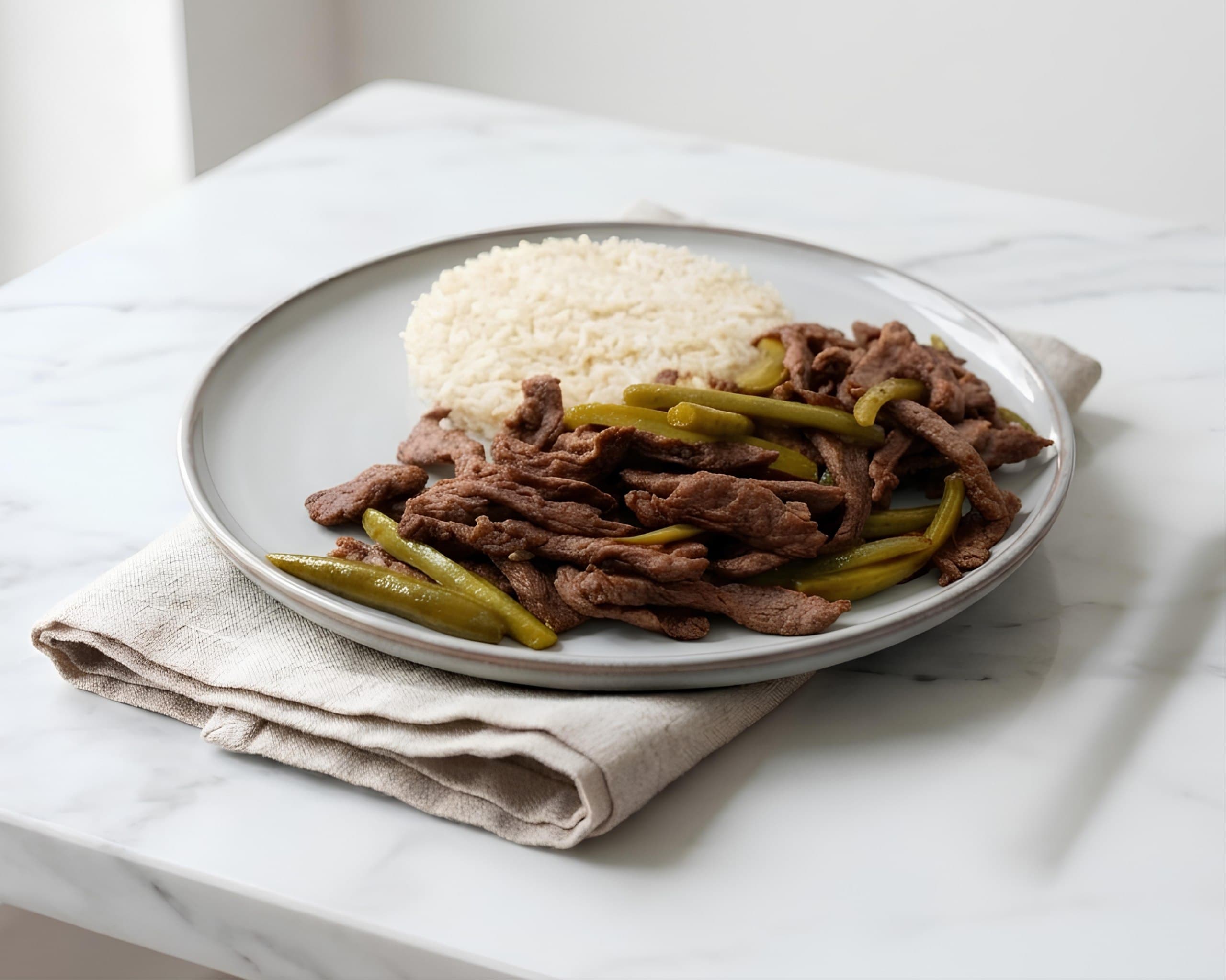 Korean Beef with Brown Rice